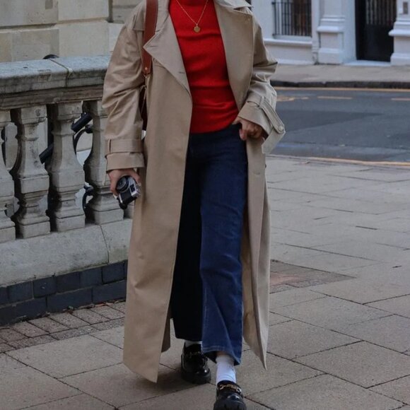 NWT ALIGNE Gilda Maxi Trench Coat- Bloggers Fav - Picture 3 of 5